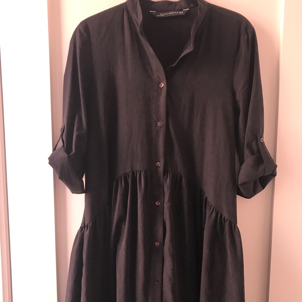 Black Midi Dress - XS ZARA Women